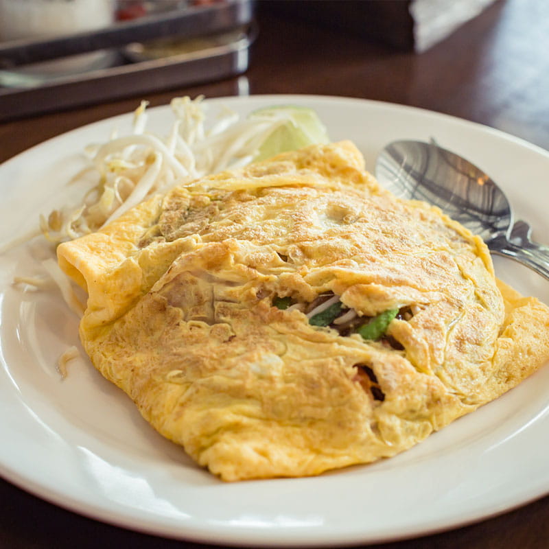Gefülltes Thai - Omelette