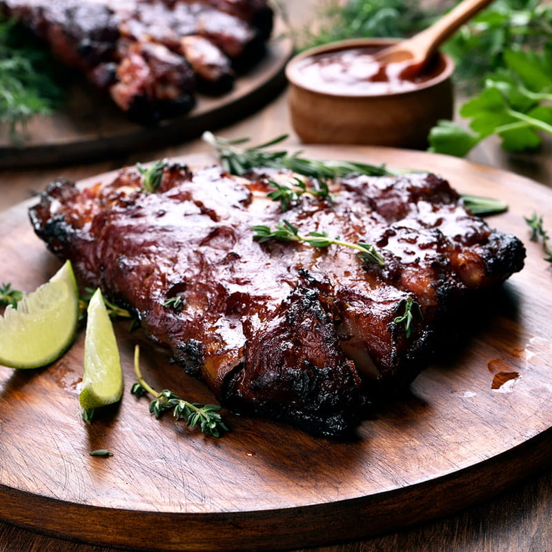 Ribs de porcs grillés