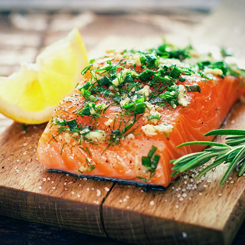 Saumon cru mariné à la Thaï