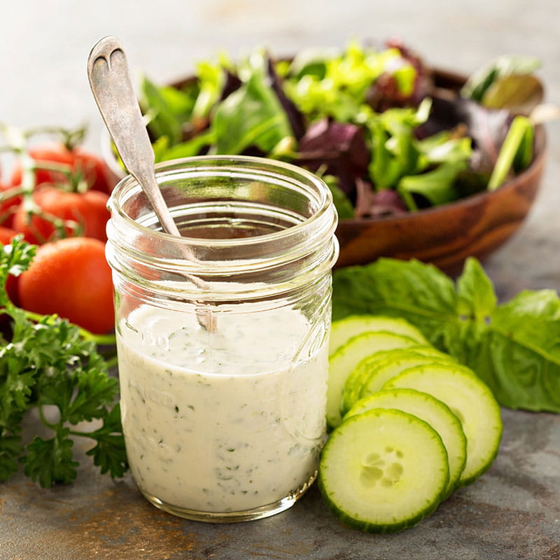 Kokosnussvinaigrette mit Erdnüssen