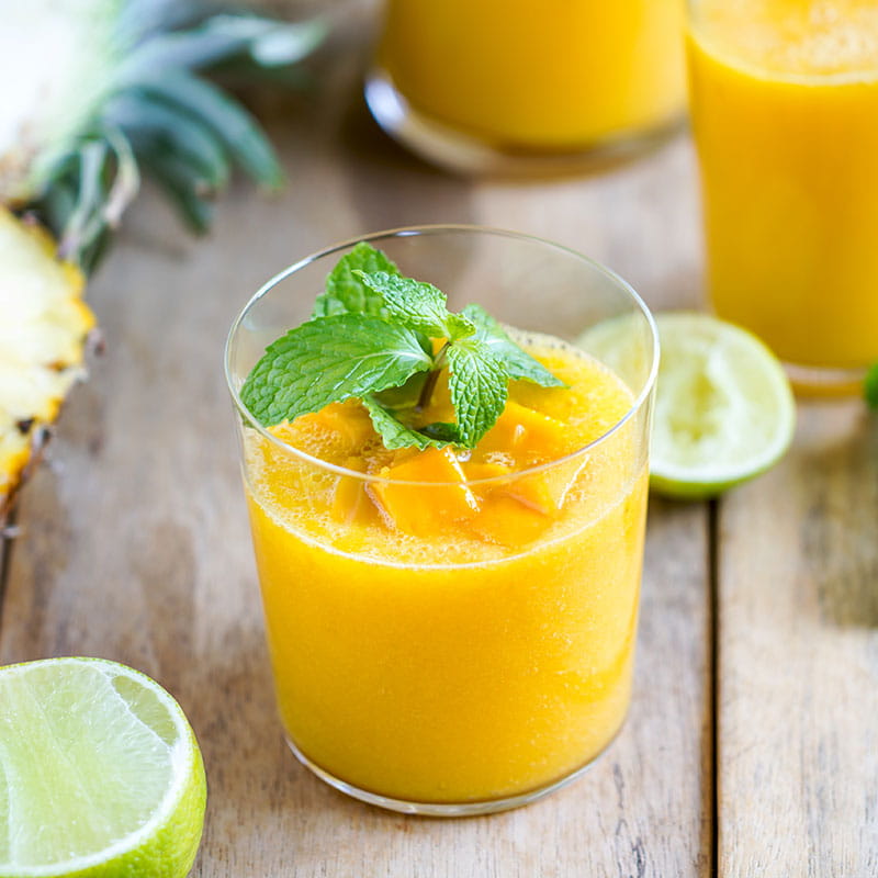 Mangosuppe mit Minze