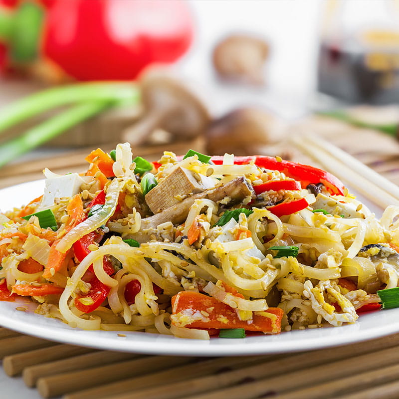 Nouilles sautées au sésame