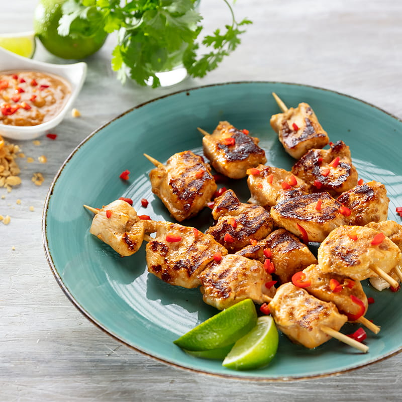 Brochettes apéritif au satay